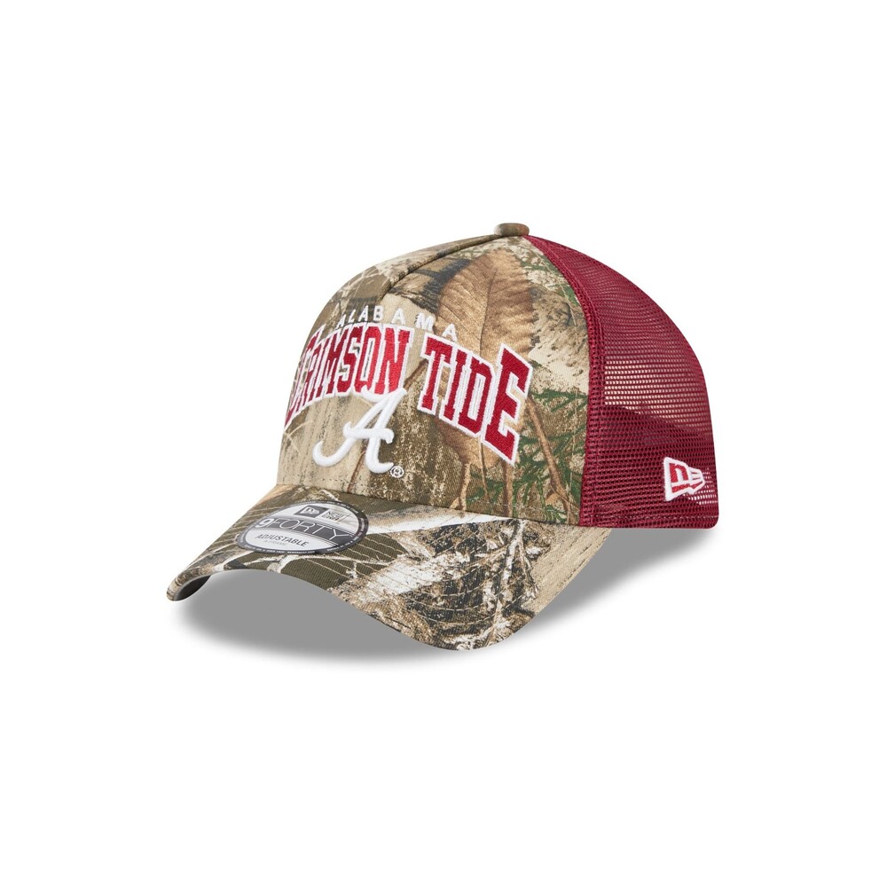 New Era Alabama Crimson Tide Active 9FORTY A-Frame Trucker Hat - One Size